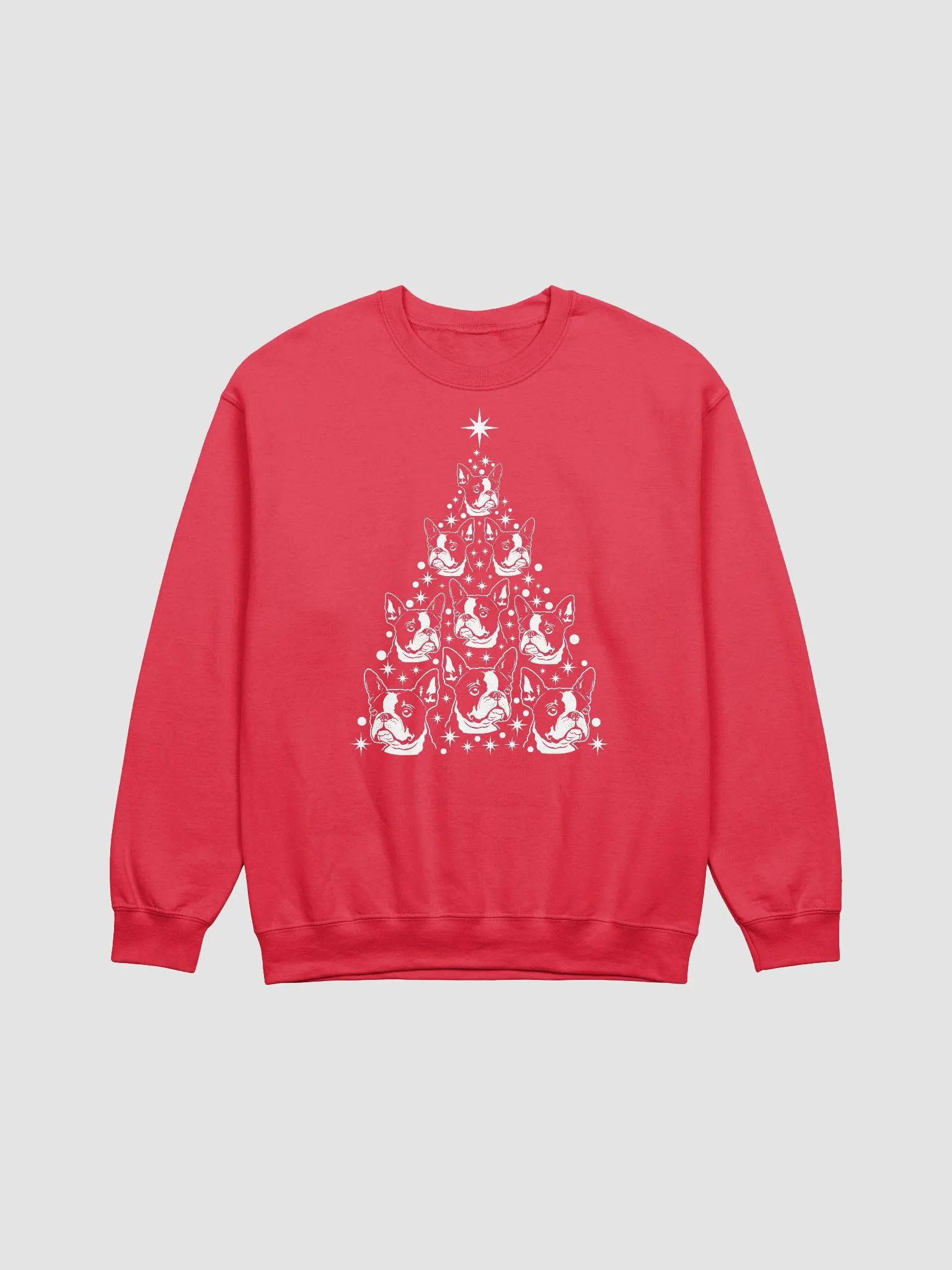 Boston Terrier Christmas Tree Sweatshirt Design for Boston Terrier Paw-rents product image (23)