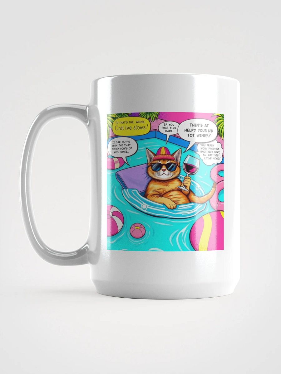 Wine Cat Pool Day Mug product image (2)