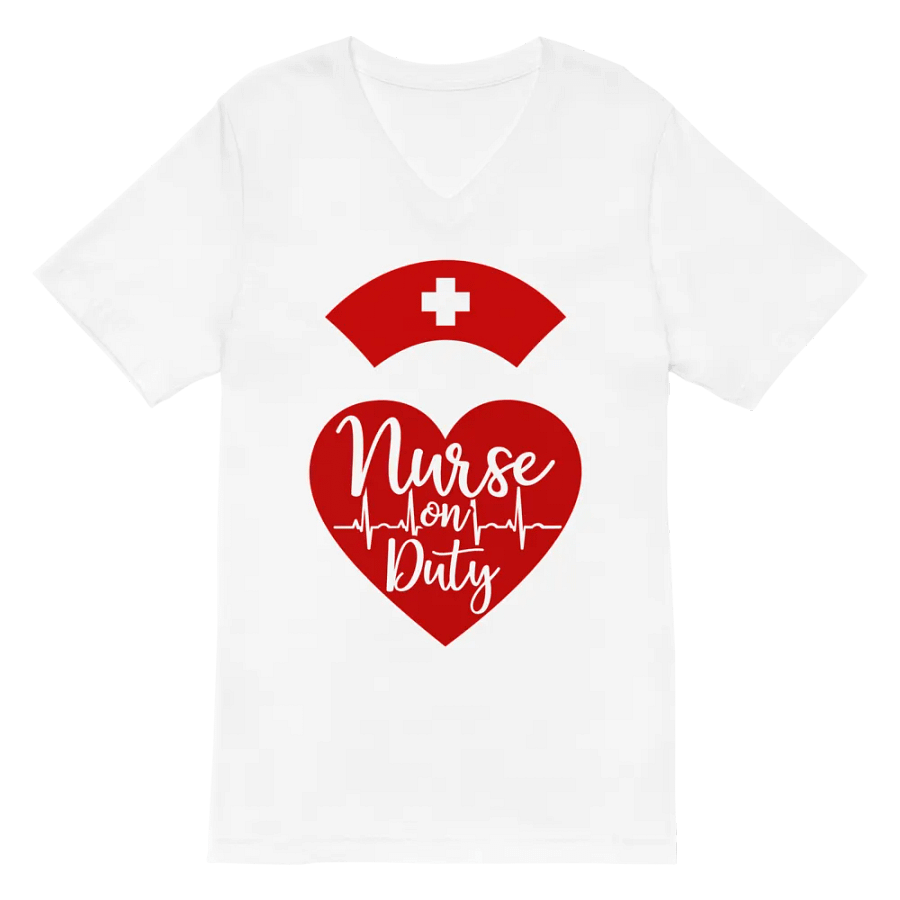 Heartfelt Nurse On Duty V-Neck Tee product image (6)