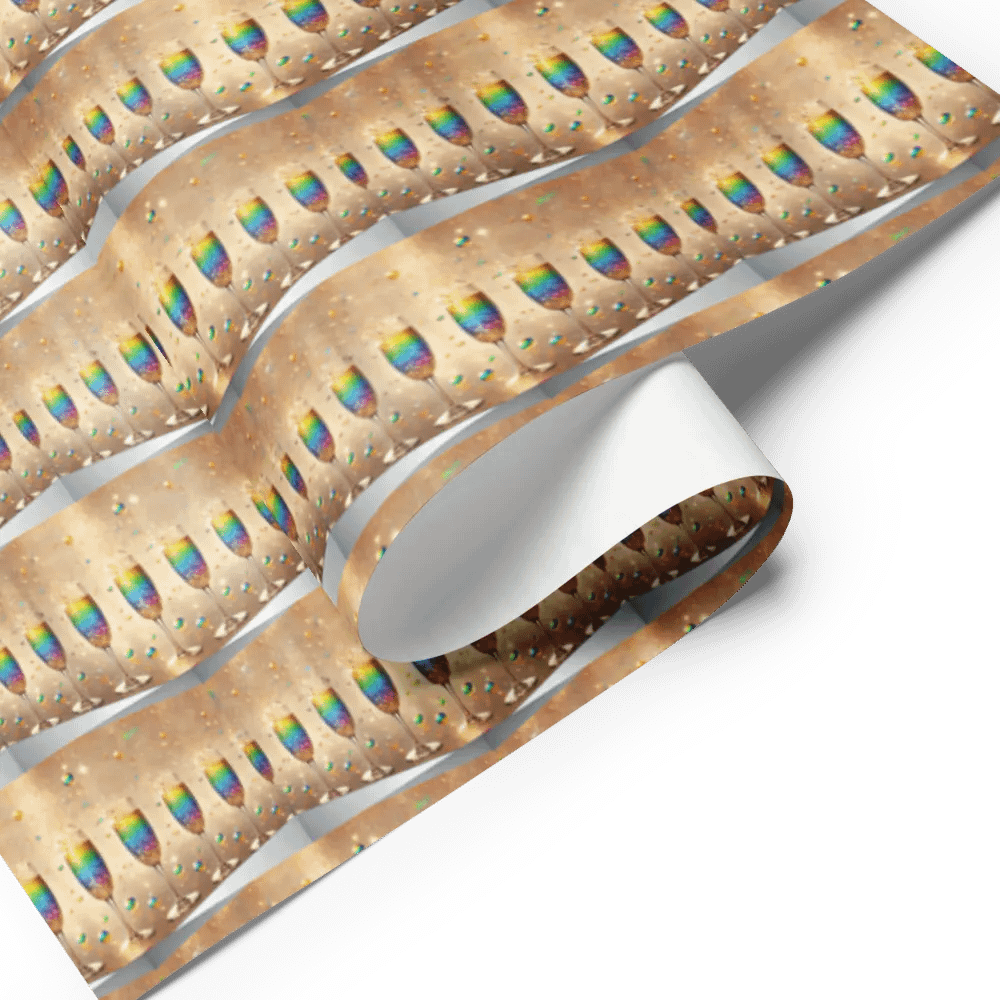 Rainbow Celebration Toast Wall Wrapping Paper Set product image (7)