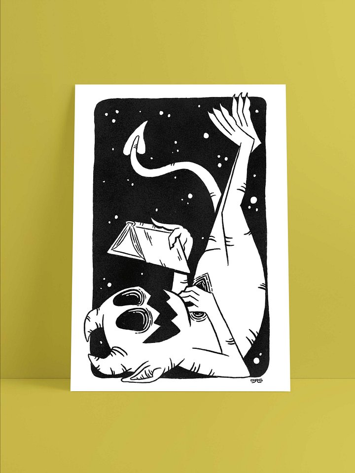 Bookish Demon Print product image (1)