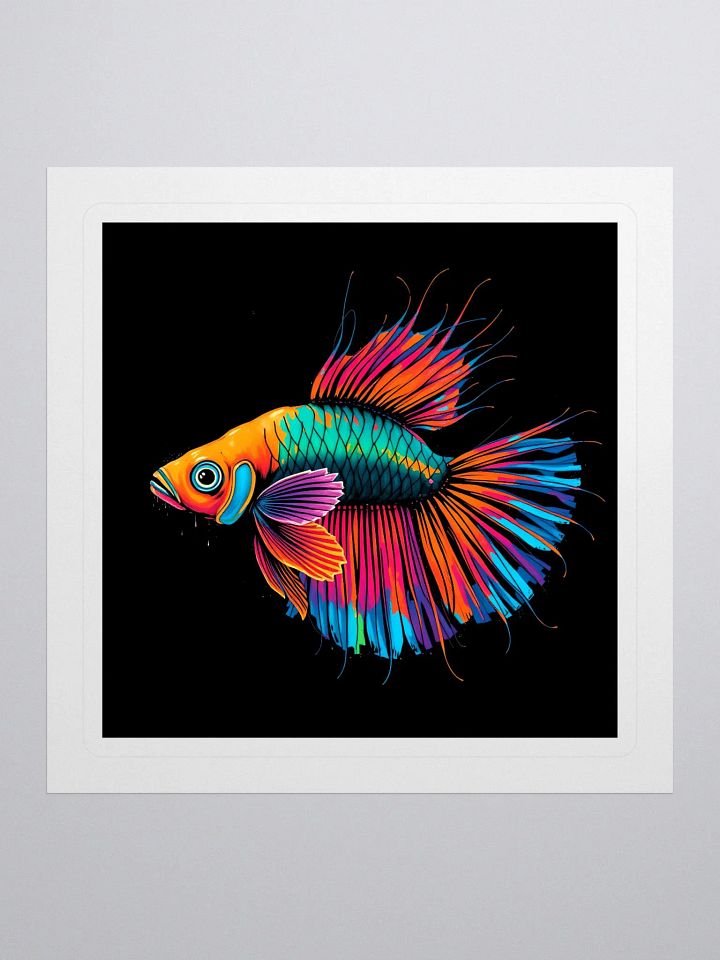 Vibrant Fish Kiss Cut Stickers product image (1)