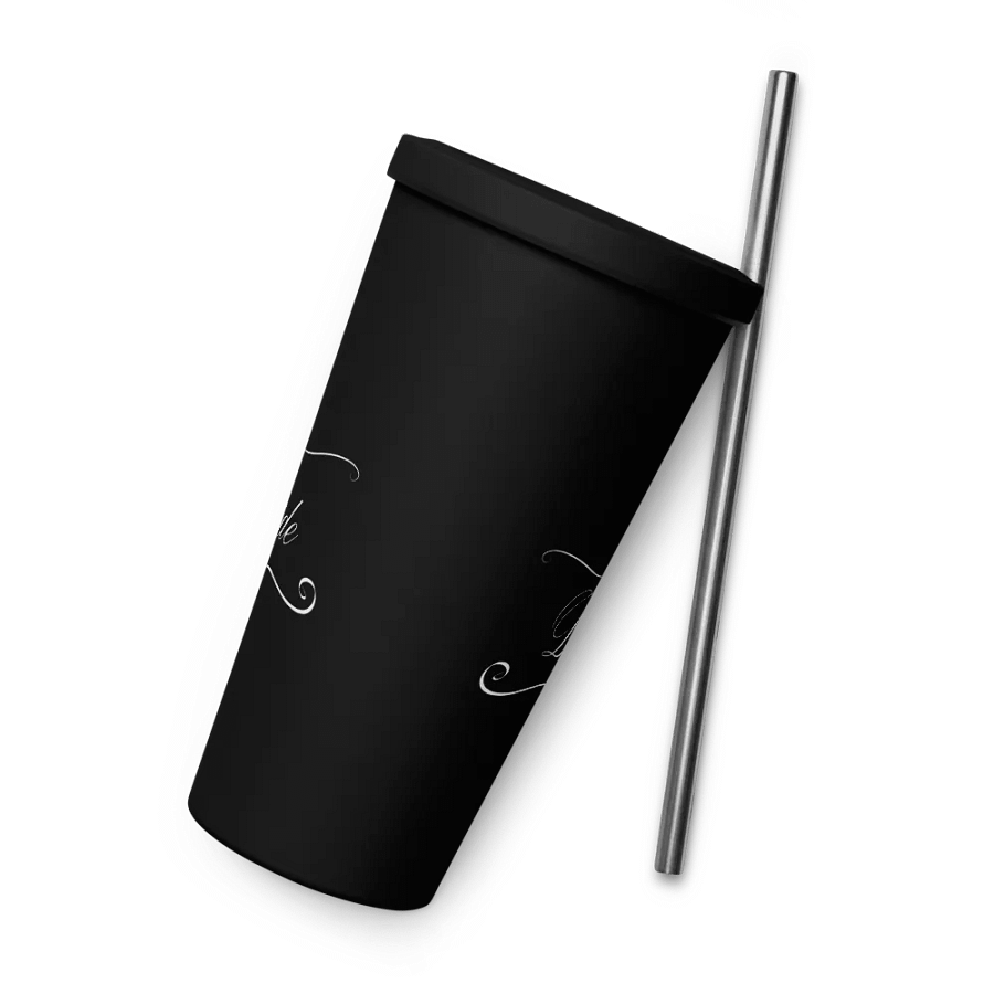Tumbler with Straw - Bride - White Text product image (9)