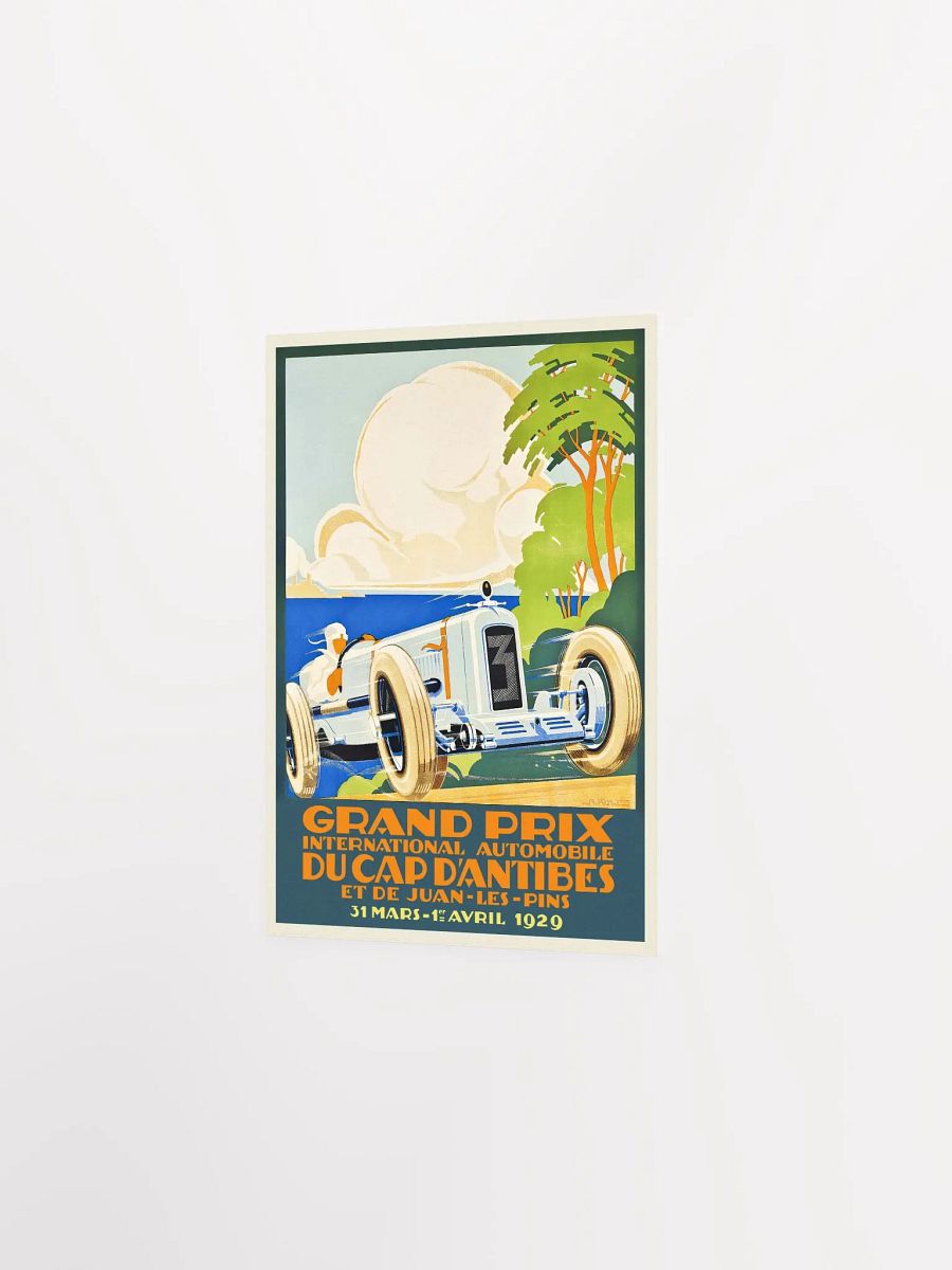Monaco Antibes Vintage F1 Grand Prix, 1929 poster — Vintage Formula 1 poster, Monaco Grand Prix poster, retro travel poster, travel art product image (7)