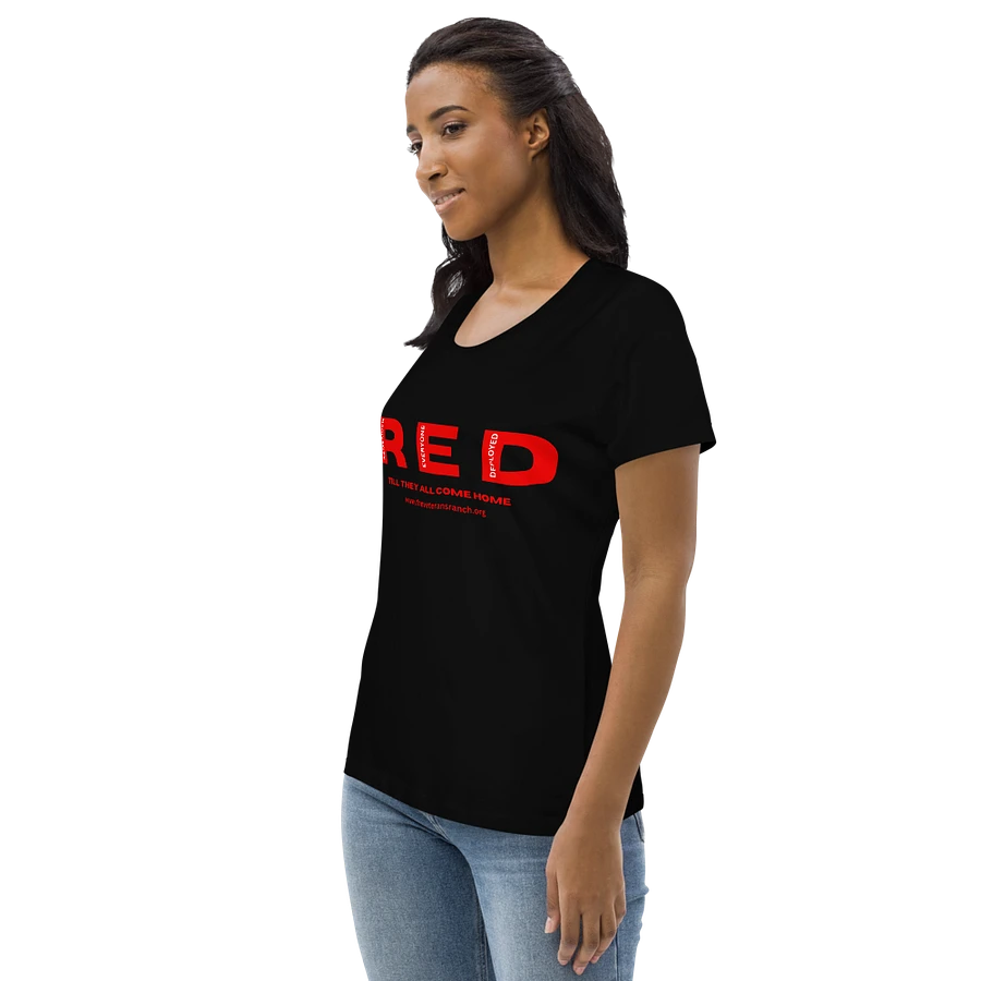 Remember Everyone Deployed Women's Black Fitted Shirt product image (3)
