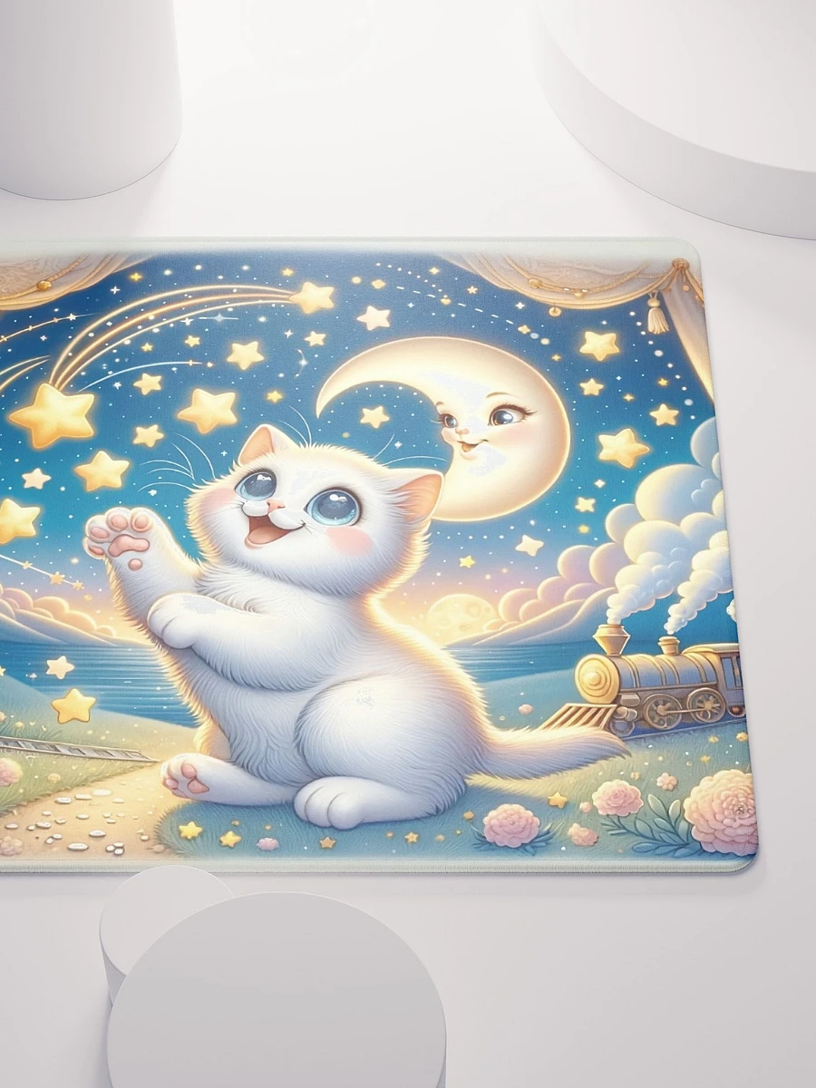 Gaming Mouse Pad: Moon and Stars Cat product image (5)