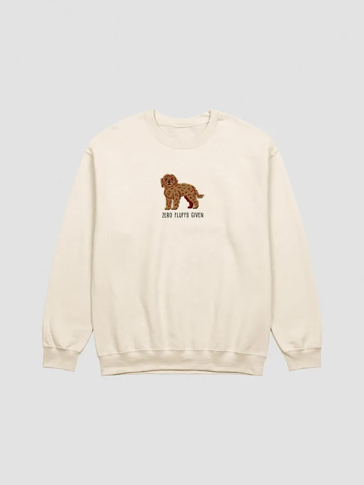 Zero Fluffs Given Sweatshirt (Embroidered) of a Cockapoo(Tan) product image (13)