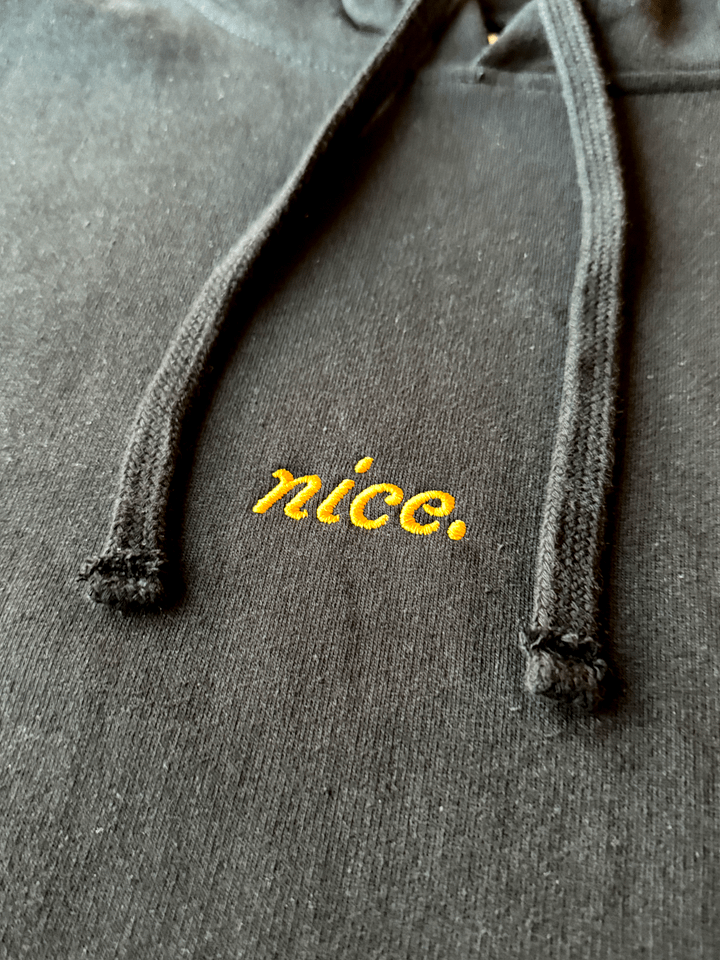 Nice. Gold Embroidered Hoodie (Black) product image (2)