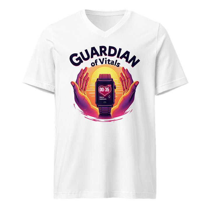 Vitality Guardian Smartwatch v-neck Tee product image (1)