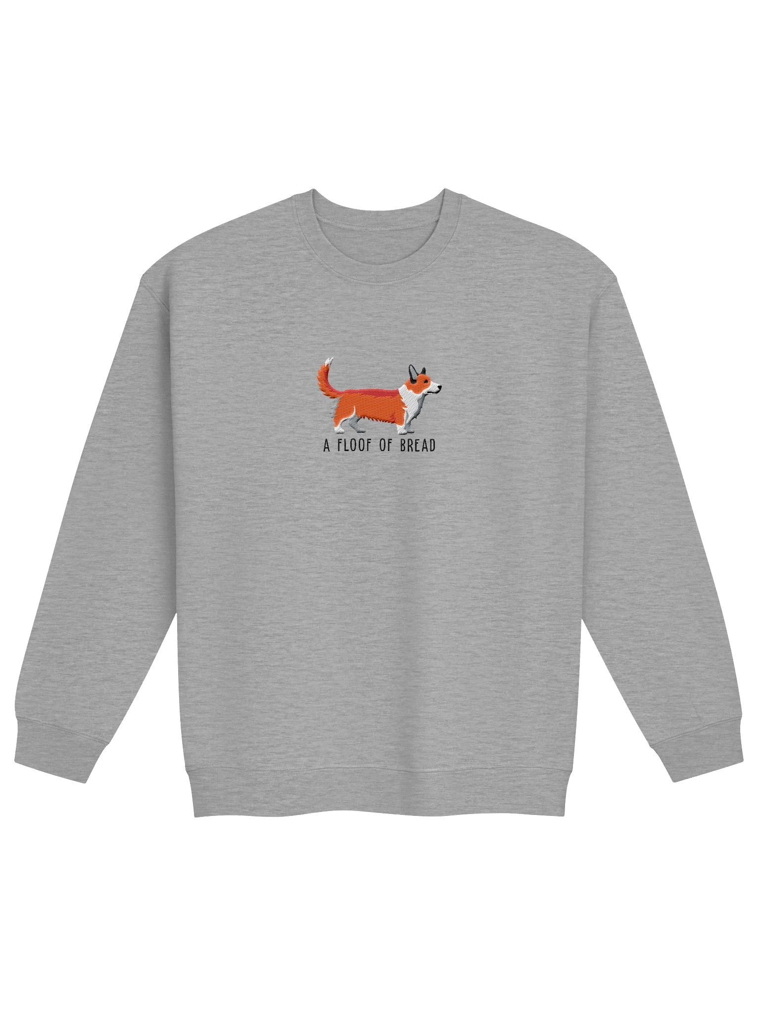 A Floof of Bread Sweatshirt (Embroidered) of a Cardigan Welsh Corgi(Red) product image (17)