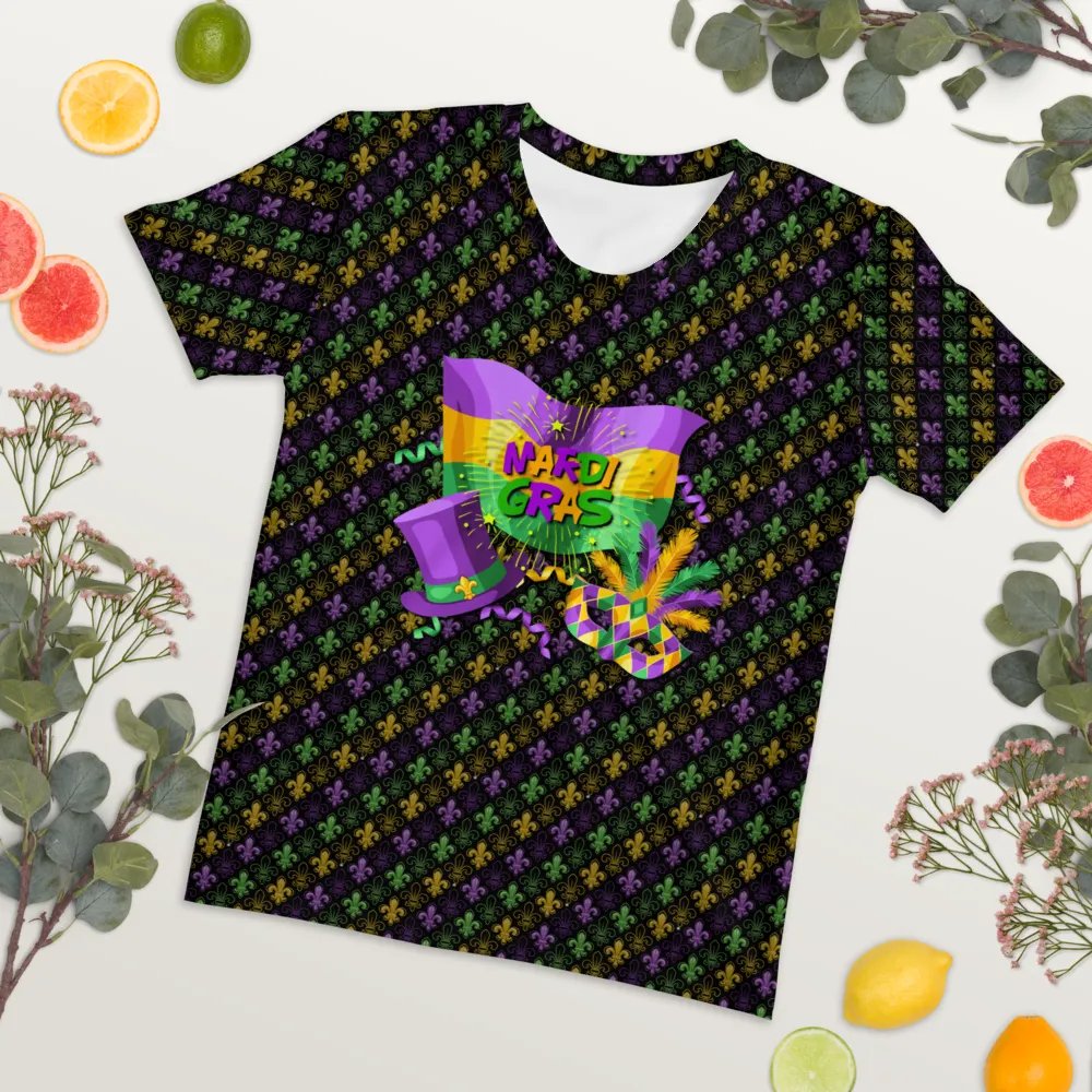 Mardi Gra All Over Print T-shirt product image (7)