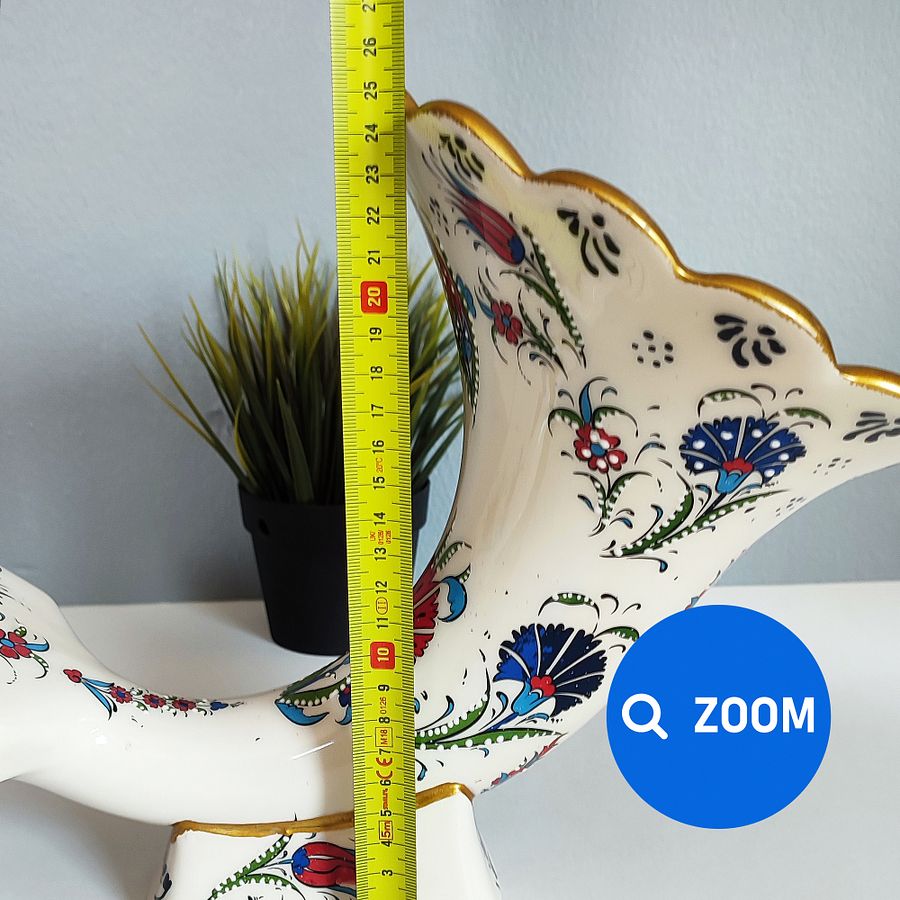 Handmade Ceramic Gramophone Speaker, Amplifier, Sound Bomb — handmade pottery product image (10)