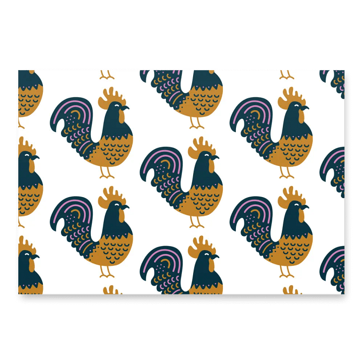 Rooster Wrapping Paper product image (1)