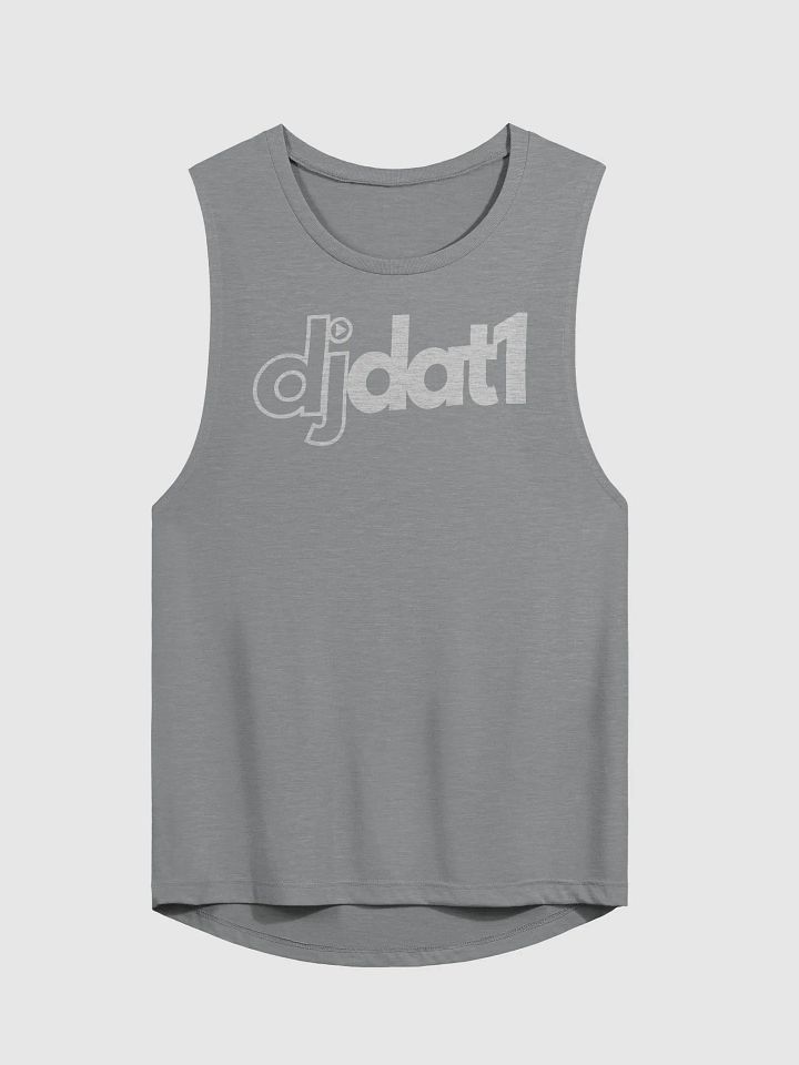 [DJDAT1] Flowy Women's Muscle Tank (white logo) product image (1)