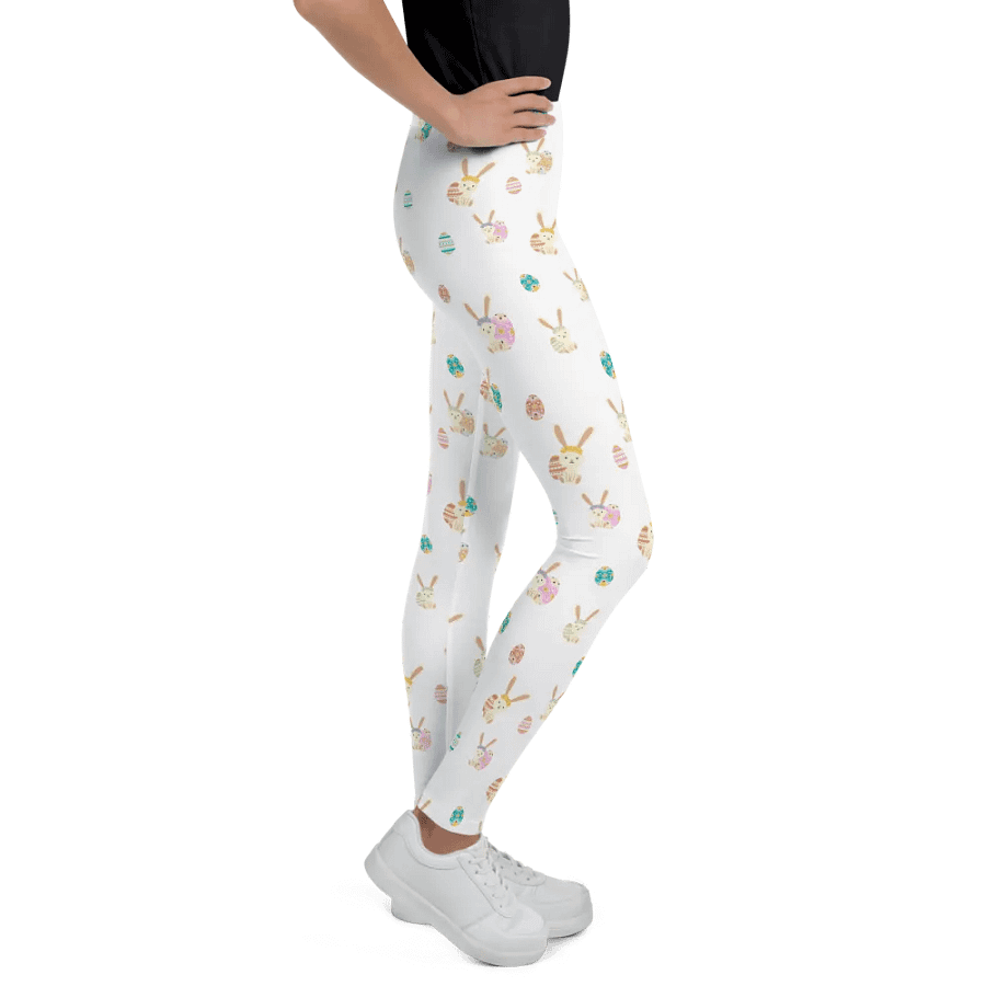 Easter Bunny Eggs All Over Print Youth Leggings product image (5)