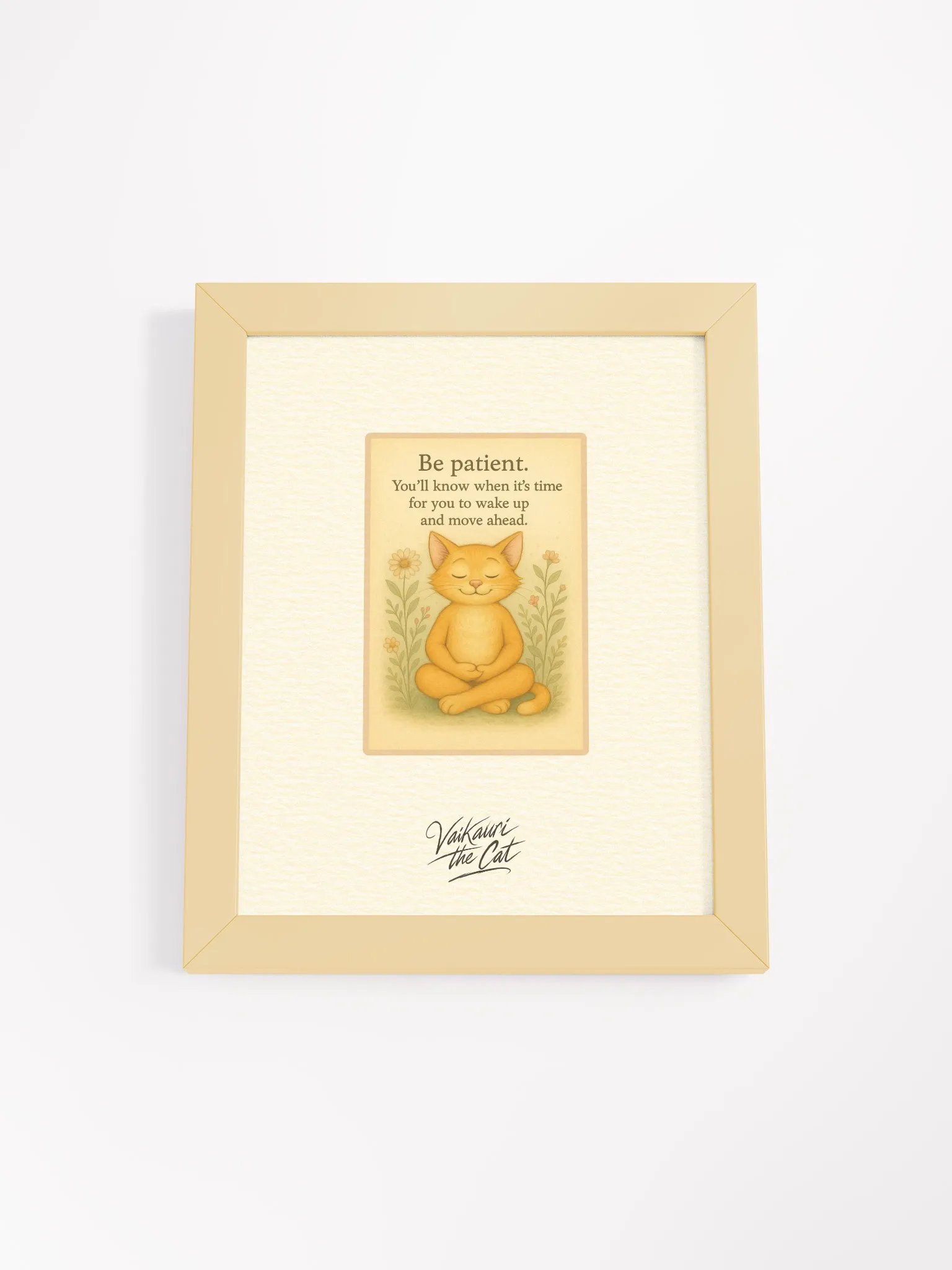 Vaikauri Cat Framed Artprint product image (2)