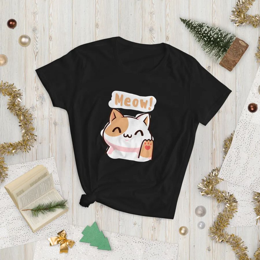 Meow! Cartoon Cat Women's T-Shirt product image (8)
