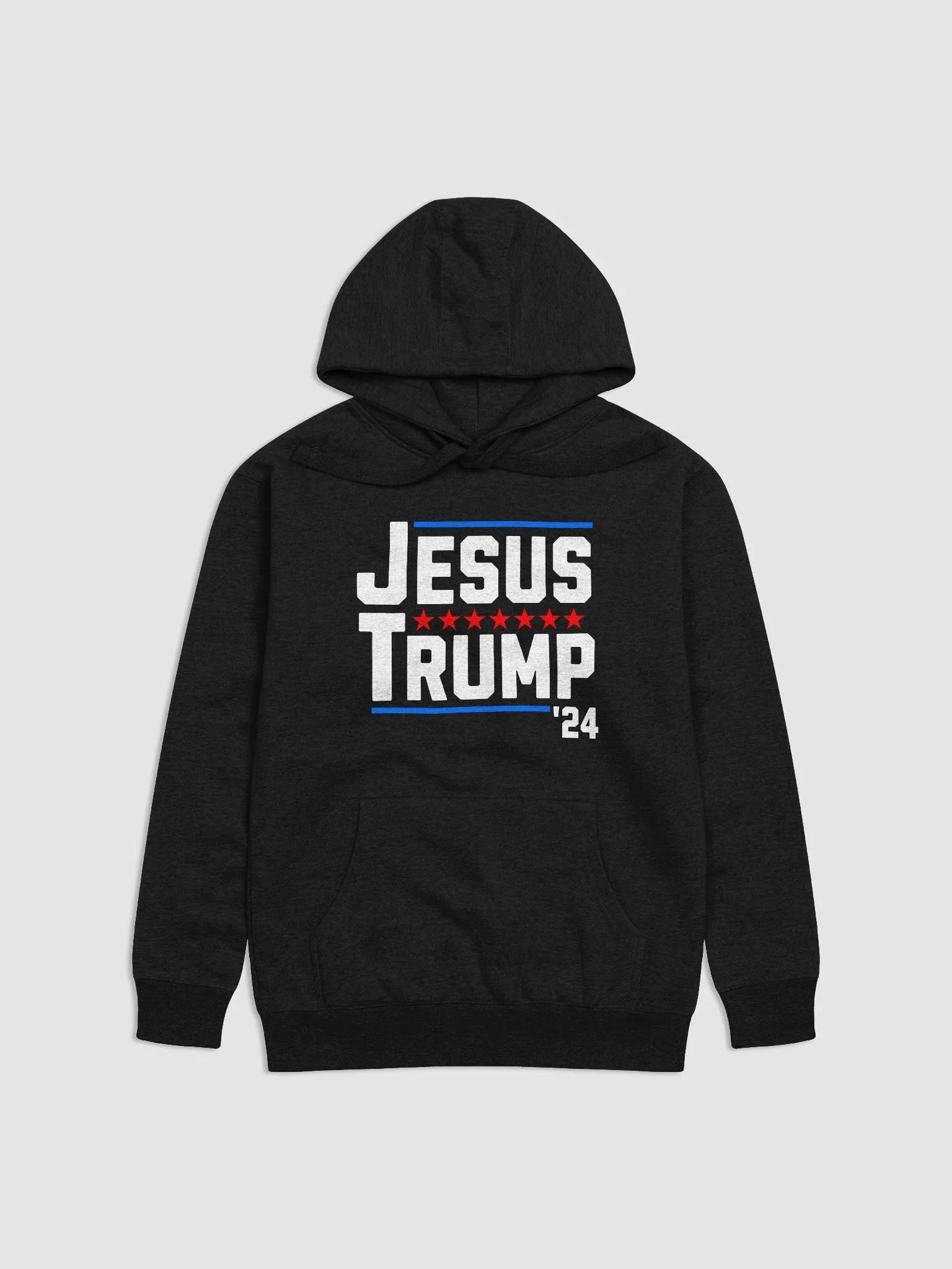 JESUS AND TRUMP MAGA 2024 MAKE AMERICA GODLY AGAIN UNISEX PREMIUM HOODIE product image (2)