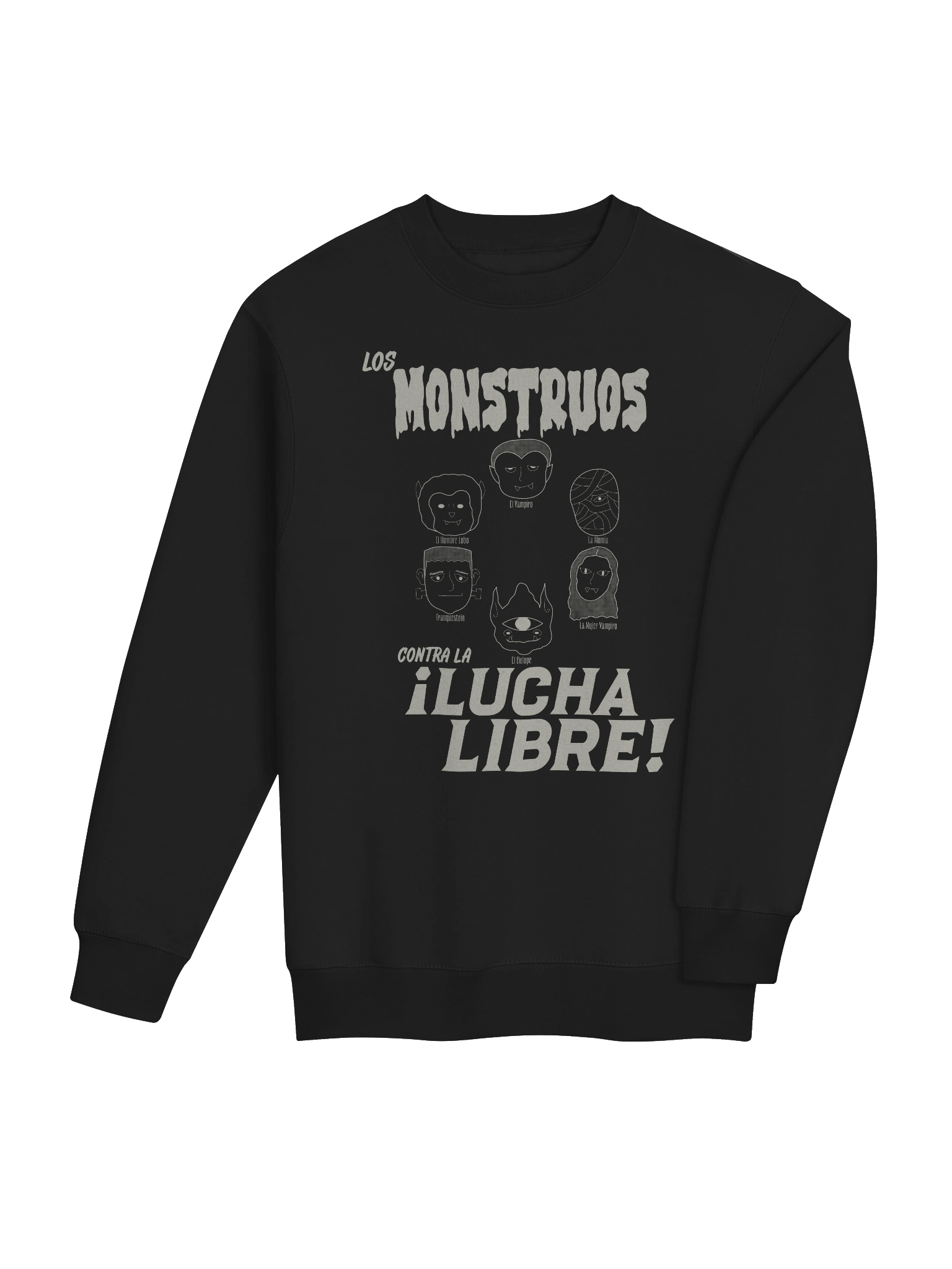 Los Monstruos Contra La Lucha Libre Sweatshirt product image (4)