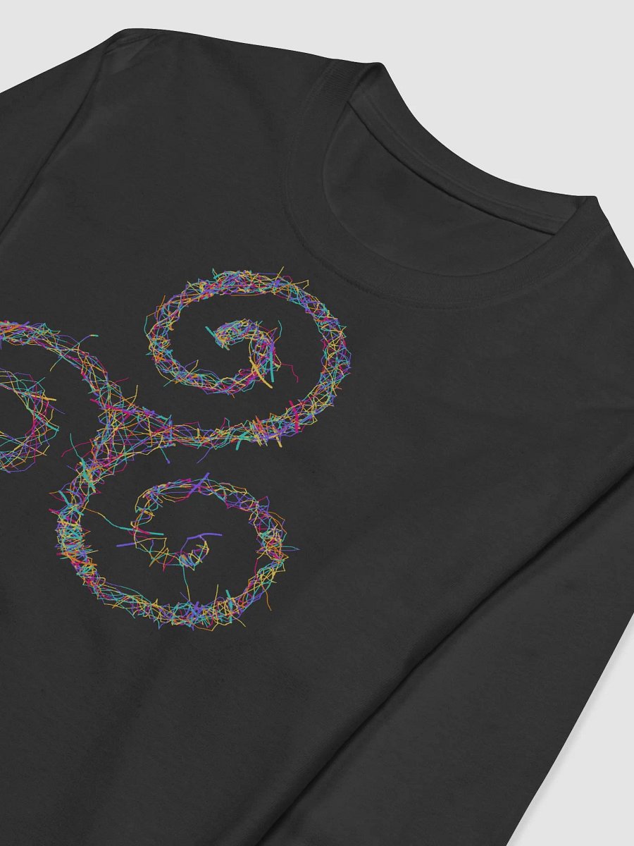Vibrant Triskelion Tee | Celtic Sacred Geometry Art product image (3)