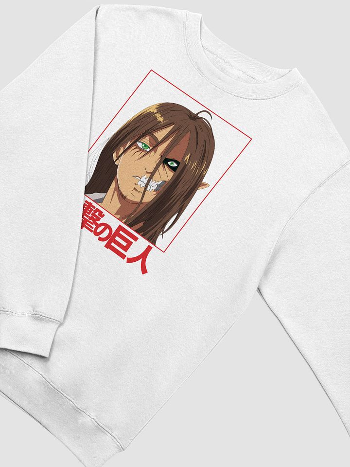Eren Yeager Half Titan Transformation Art Crewneck Sweatshirt product image (2)