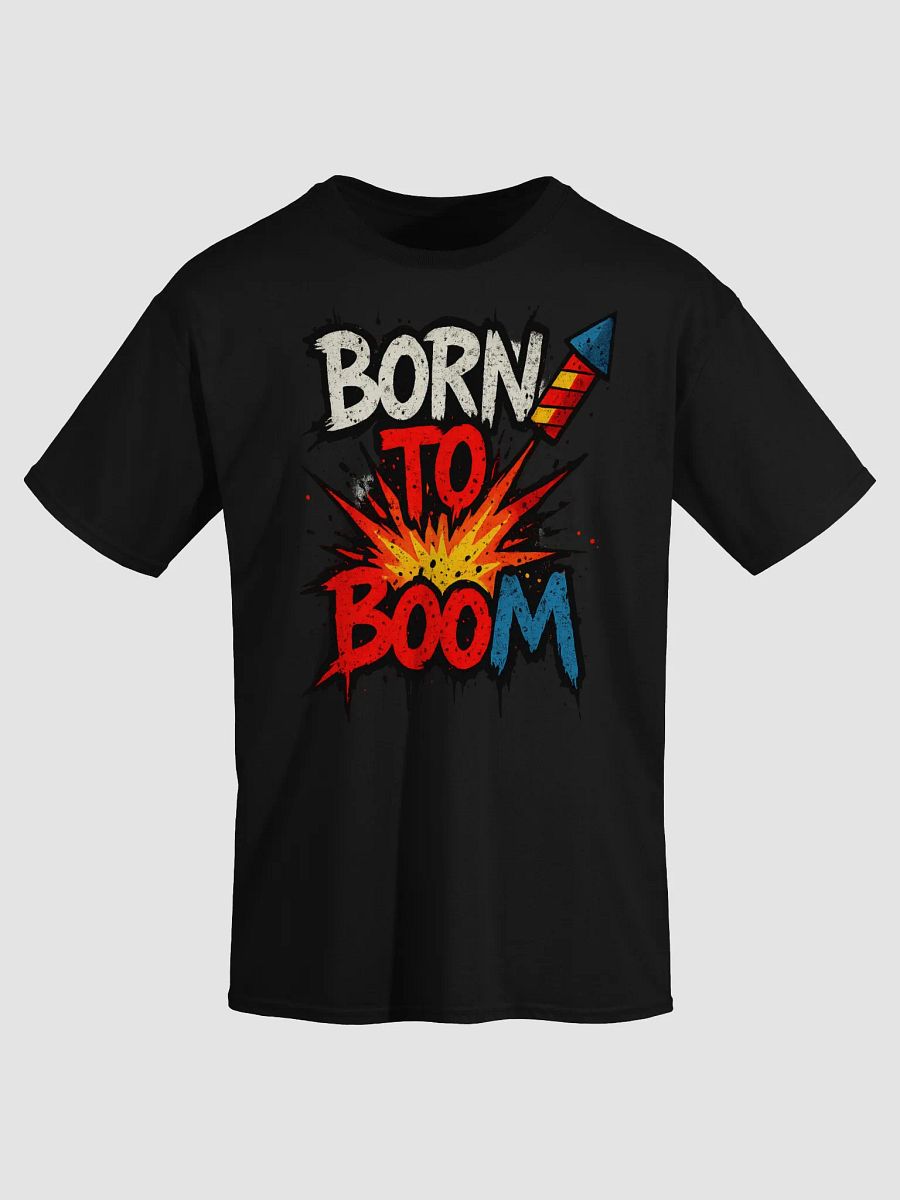 Born to Boom Graffiti 4th of July Shirt – Funny Patriotic Explosion Tee product image (3)