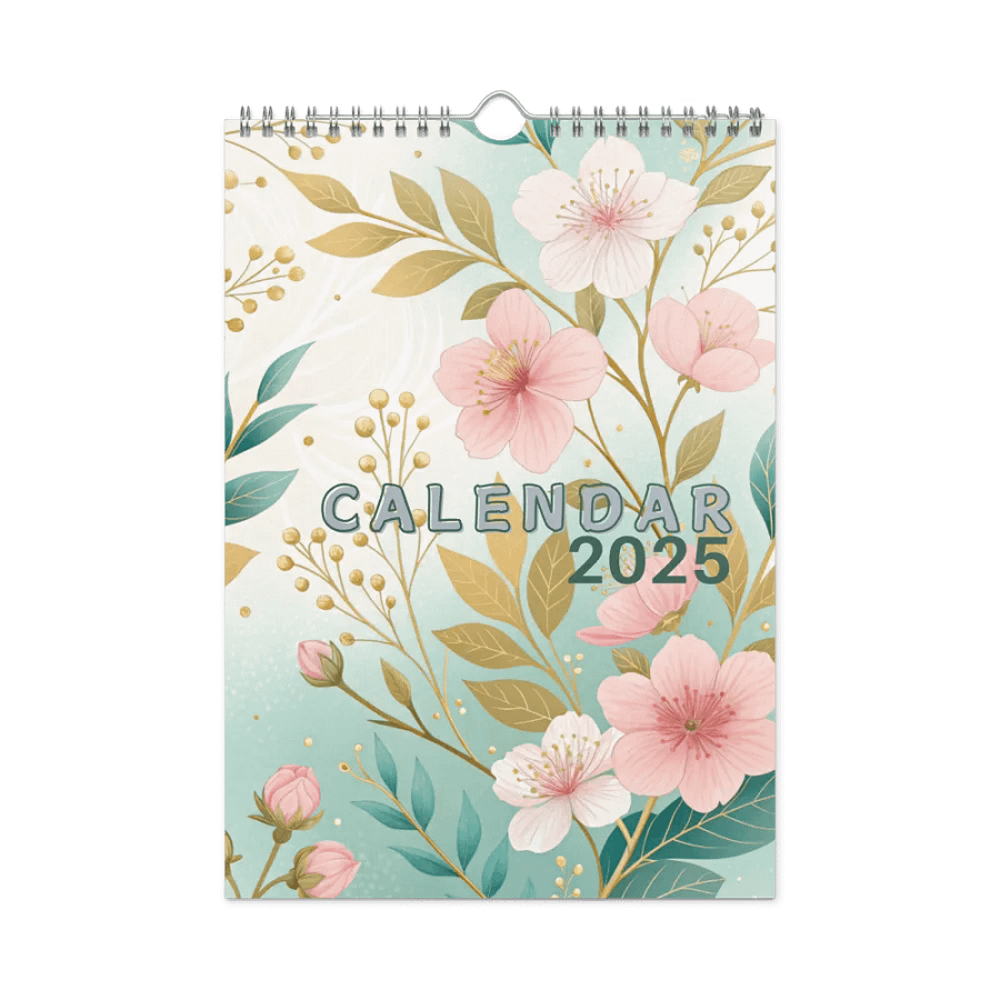 SEAMLESS FLORAL PATTERN WALL CALENDAR 2025 product image (3)