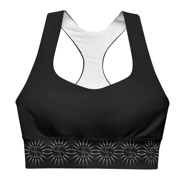 Sunray Swag Longline Sports Bra (Black) product image (1)
