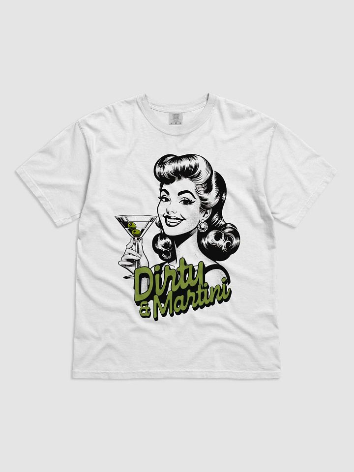 Dirty Martini – Retro Cocktail Girl T-Shirt product image (1)
