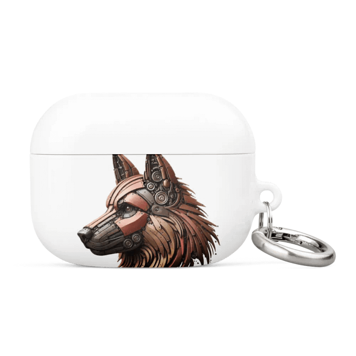 Mechanical Wolf Steampunk AirPods® Case | AI Design product image (4)