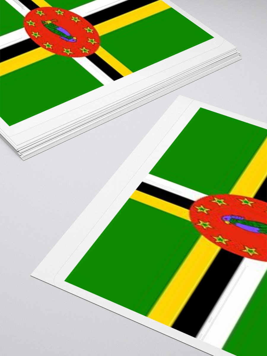 Dominica Flag Sticker | Ten Stars Design | Durable Vinyl | 3 Sizes product image (11)