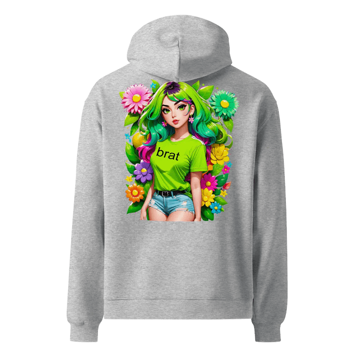 Brat - Premium Hoodie (Athletic Heather) Brat Life - v4 (Back Printed Design) product image (1)