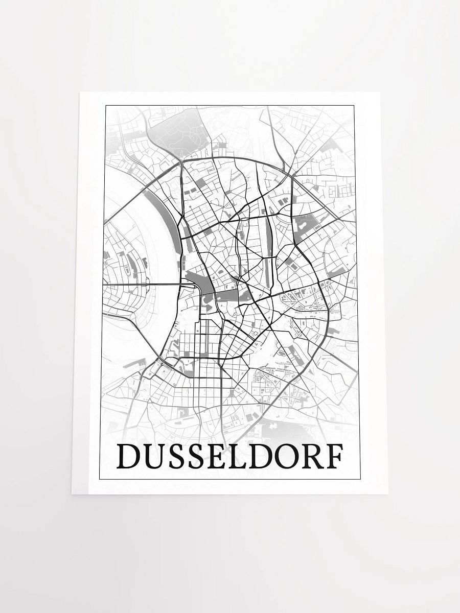 Düsseldorf, Germany, city map print product image (18)