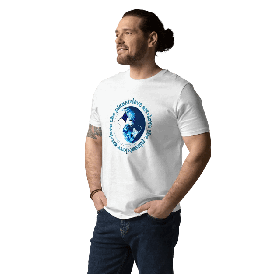 Love Art Love The Planet Organic Cotton Ray T-Shirt product image (338)