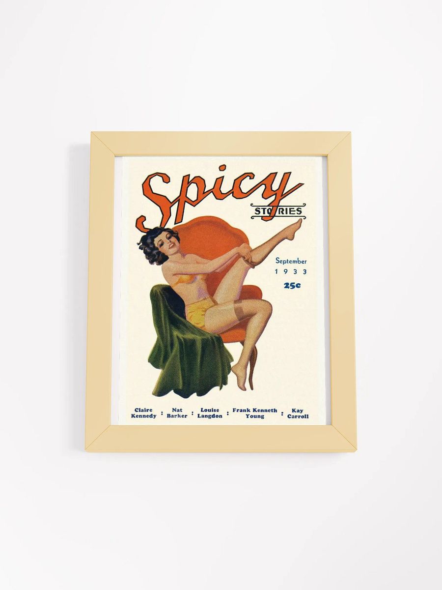 Vintage Pin-Up Spicy Stories Cover Poster product image (1)