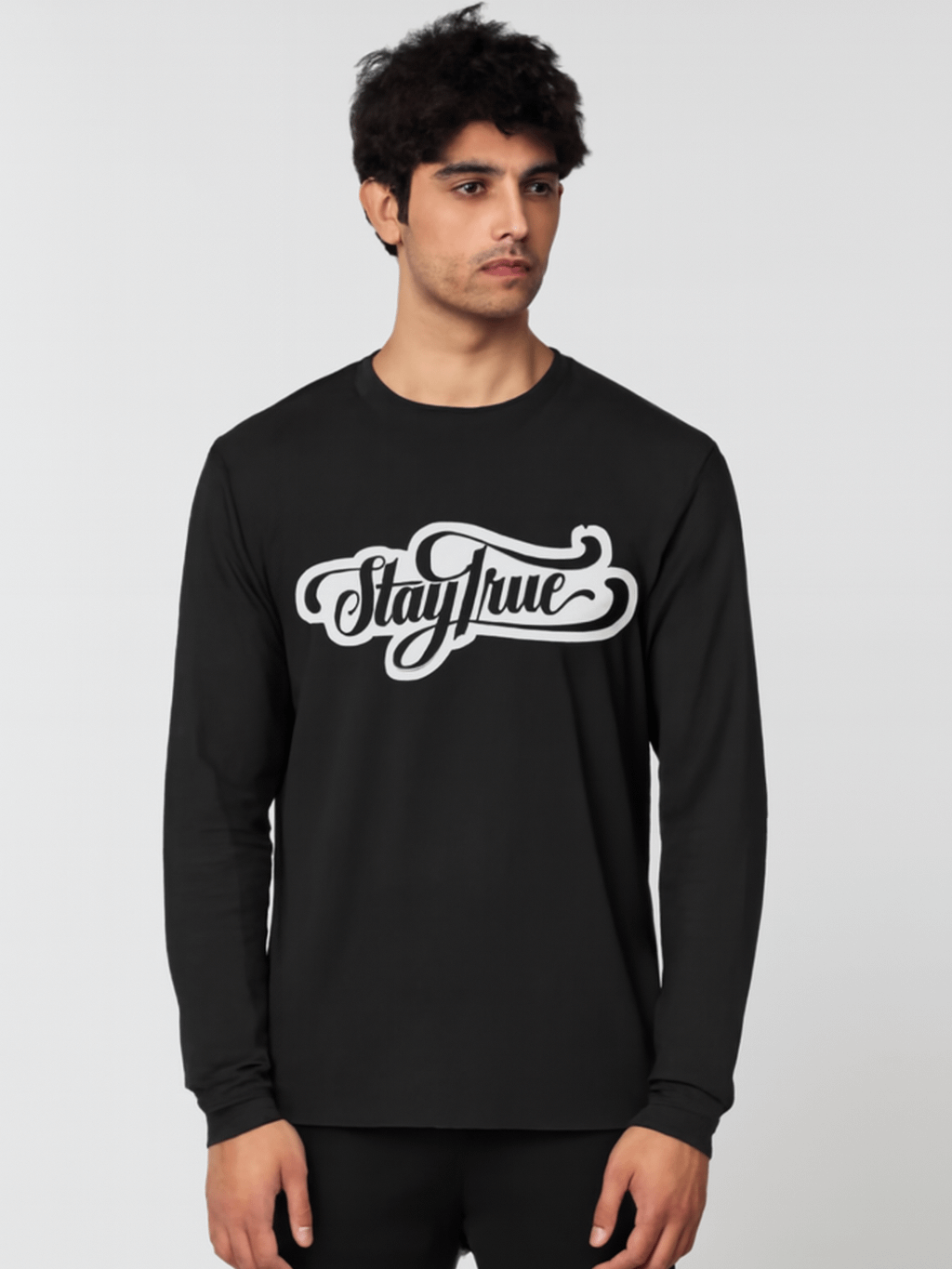Stay True Sticker Long Sleeve T-Shirt product image (1)
