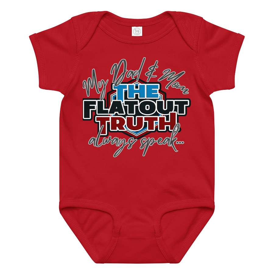 The Flat Out Truth Family "Dad & Mom" Baby Bodysuit product image (1)