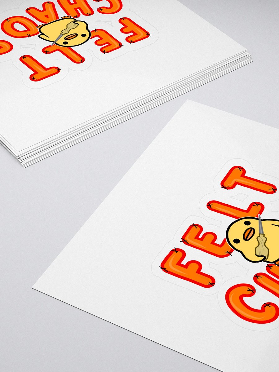 Stabby Duck Felt Chaos Sticker (Camp Chaos Exclusive!) product image (4)