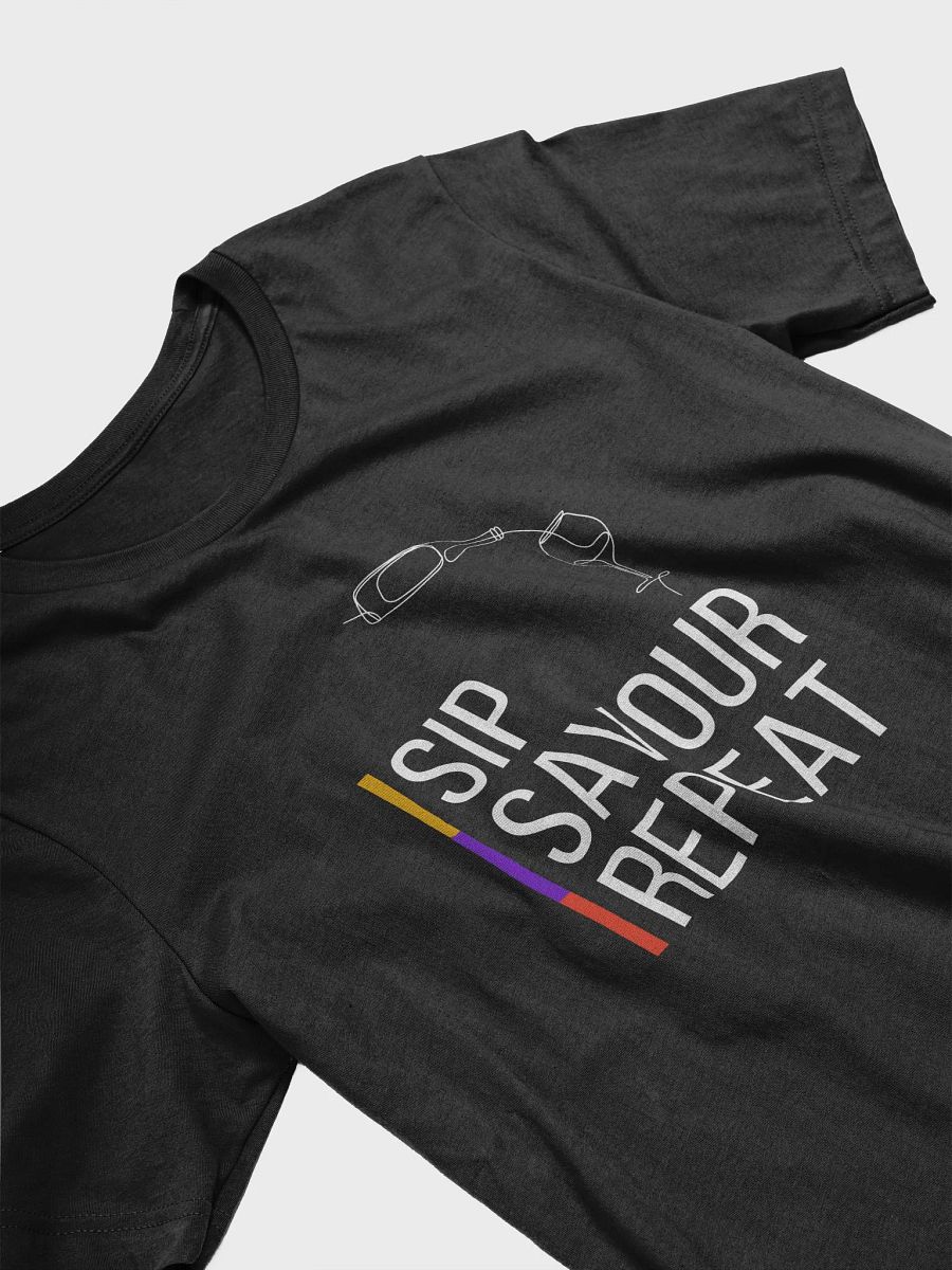 Wine Lover's Mantra: Sip, Savor, Repeat | Oenophile T-Shirt product image (11)