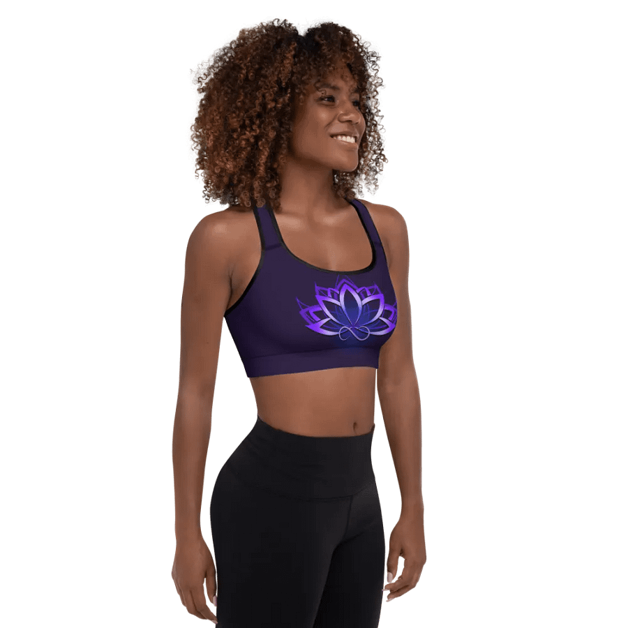 Flexxfinity Fitness Padded Sports Bra Dark product image (4)