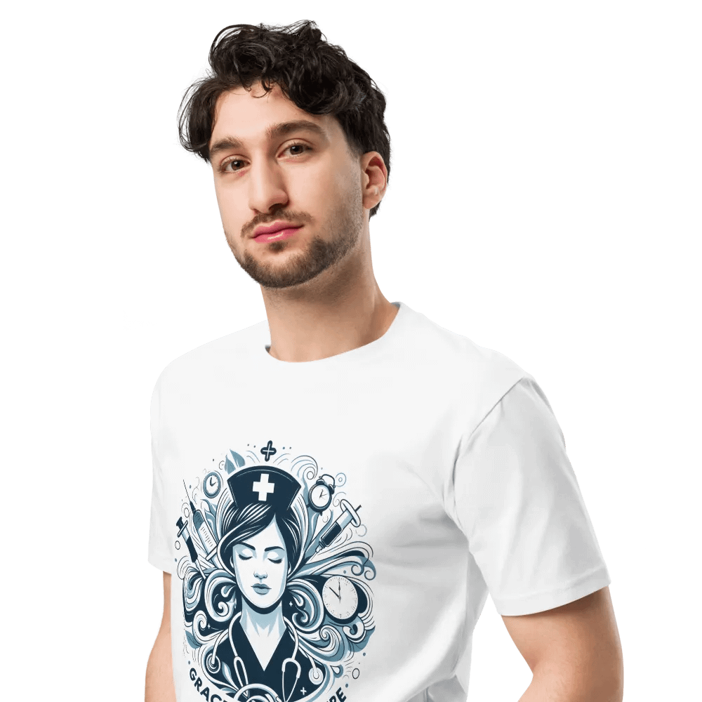 Grace Under Pressure Nurse Art Unisex Tee product image (4)