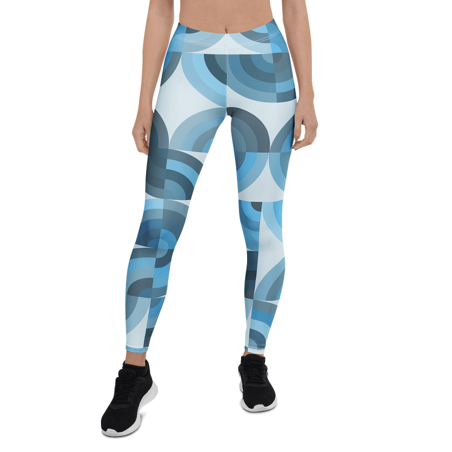 Ethereal Blue Circle All-Over Leggings product image (1)