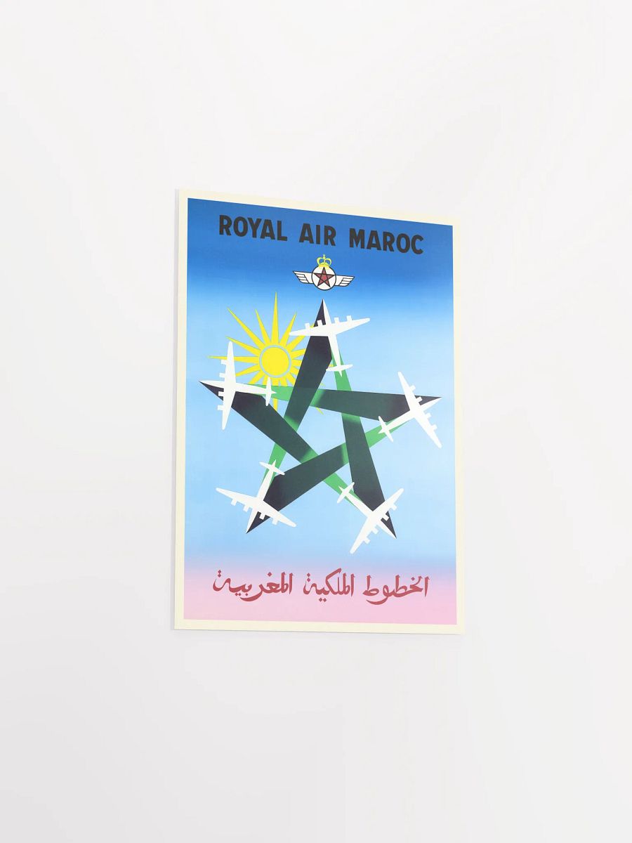 Royal Air Maroc 1955, Morocco vintage travel poster — retro travel poster, vintage travel print product image (9)