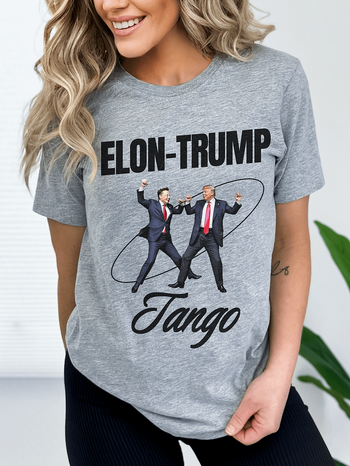 Elon-Trump Tango Dancing Unisex American Patriot T-shirt product image (1)