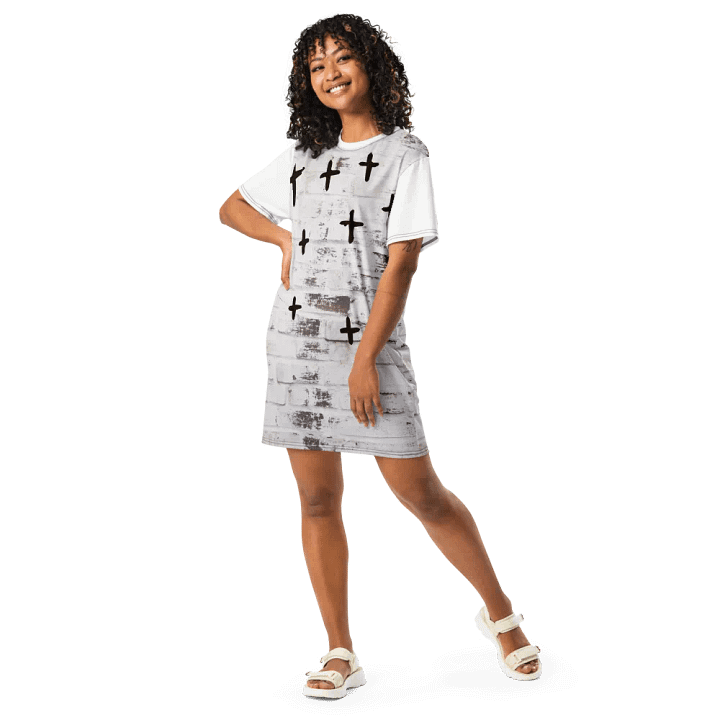I see jesus sitted on the thrown T-shirts dress product image (2)