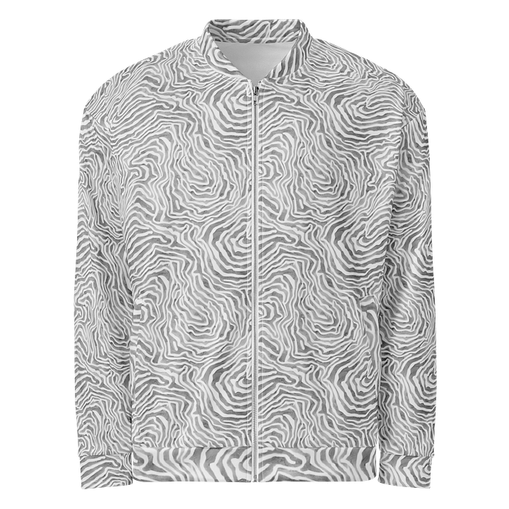 Light Grey Snake Bomber Jacket product image (1)