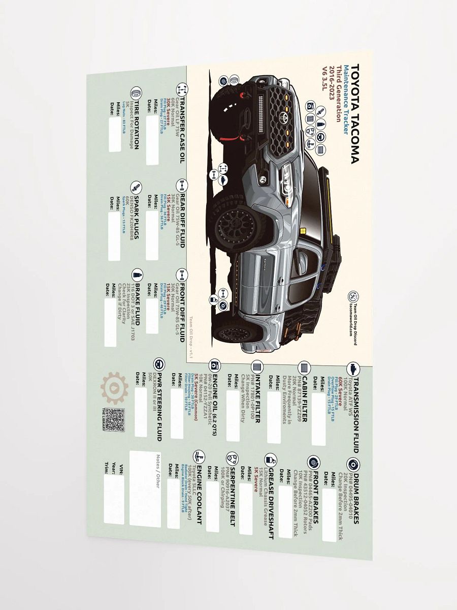3rd Gen Maintenance Tracker v1.1 - Silver / Cement product image (4)