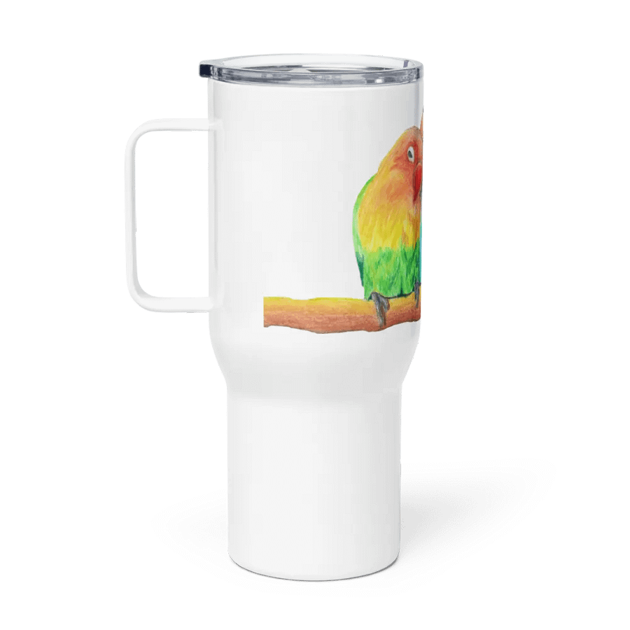 Lovebirds Drawing Travel Cup product image (1)