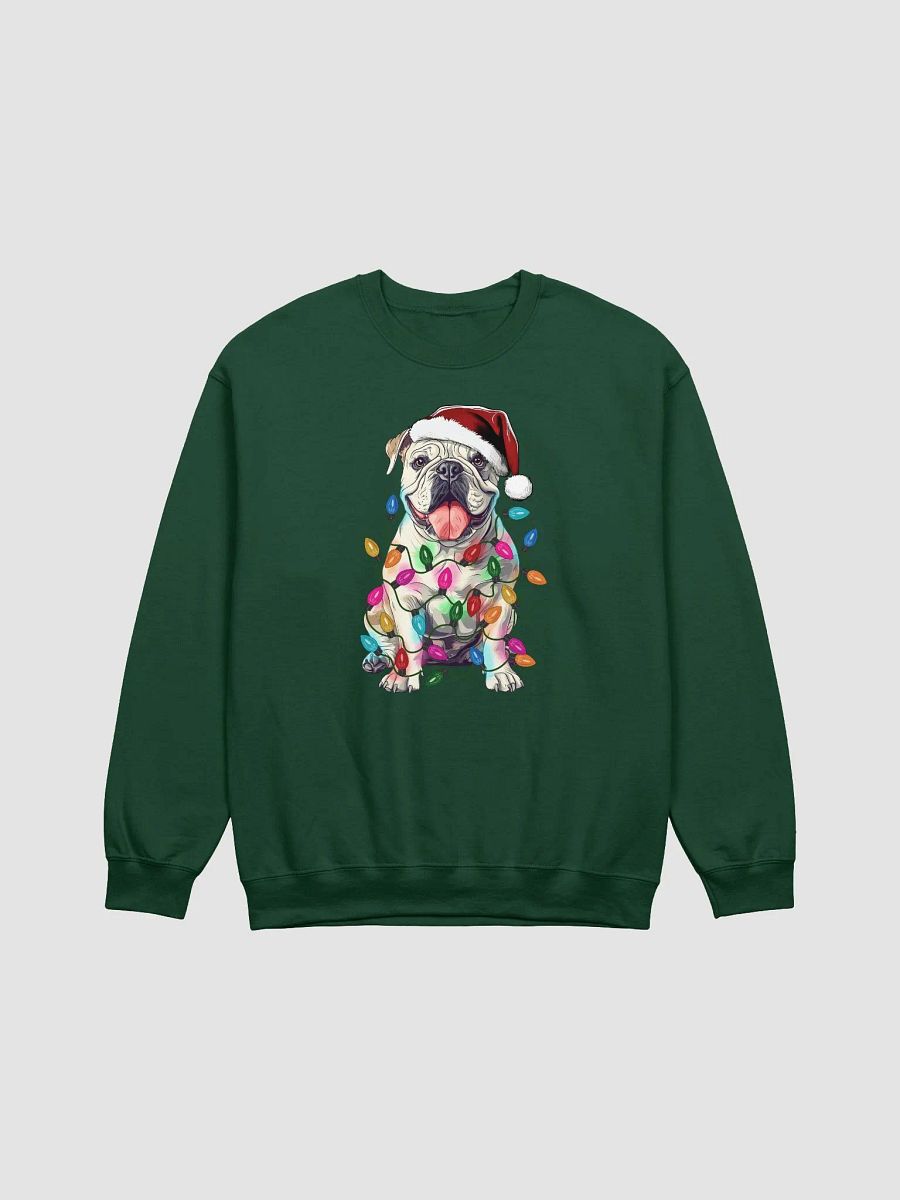 Funny English Bulldog(White) Christmas Sweatshirt product image (8)
