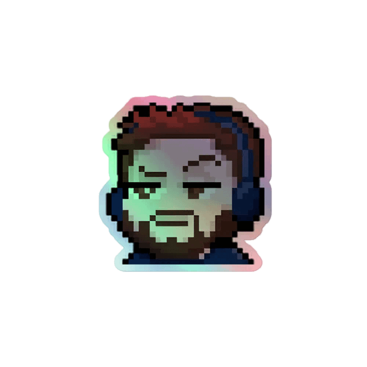 DuncEyebrow Holo Sticker product image (1)